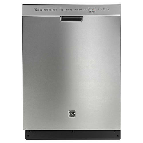 Kenmore Elite 14743  Dishwasher with Turbo Zone/360 Power Wash Spray Arm - Stainless Steel