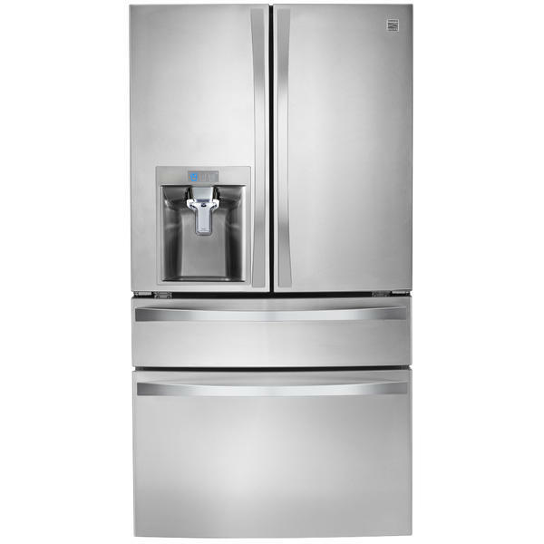 Kenmore Elite 72483  29.9 cu. ft. 4-Door Bottom-Freezer Refrigerator w/Dispenser - Stainless Steel