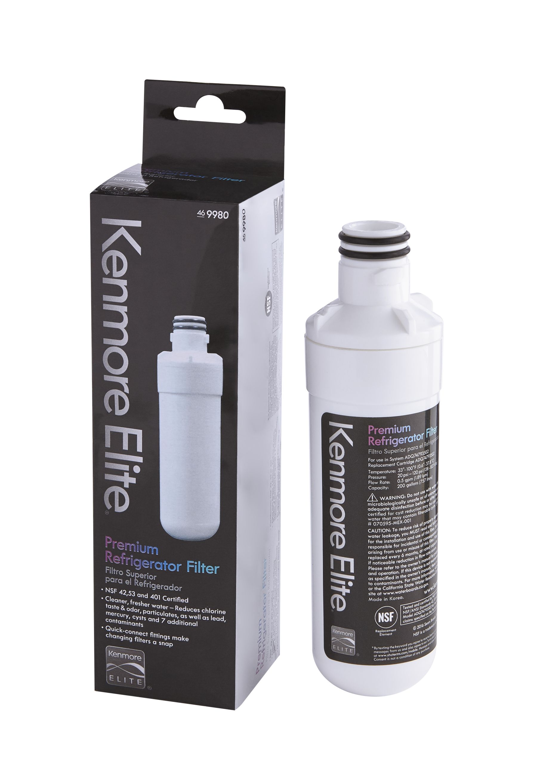 Genuine Kenmore Refrigerator Water Filter 9980