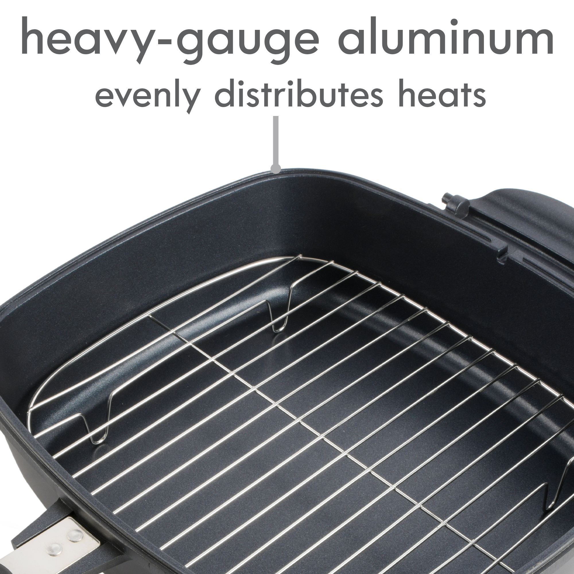 Kenmore Wyatt Aluminum Stackable Multi-function Nonstick Cookware Set, 5-piece, Handle with Magnet, Black